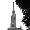 Church and steeple in Chicago