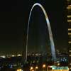 St. Louis Arch with expressway in color